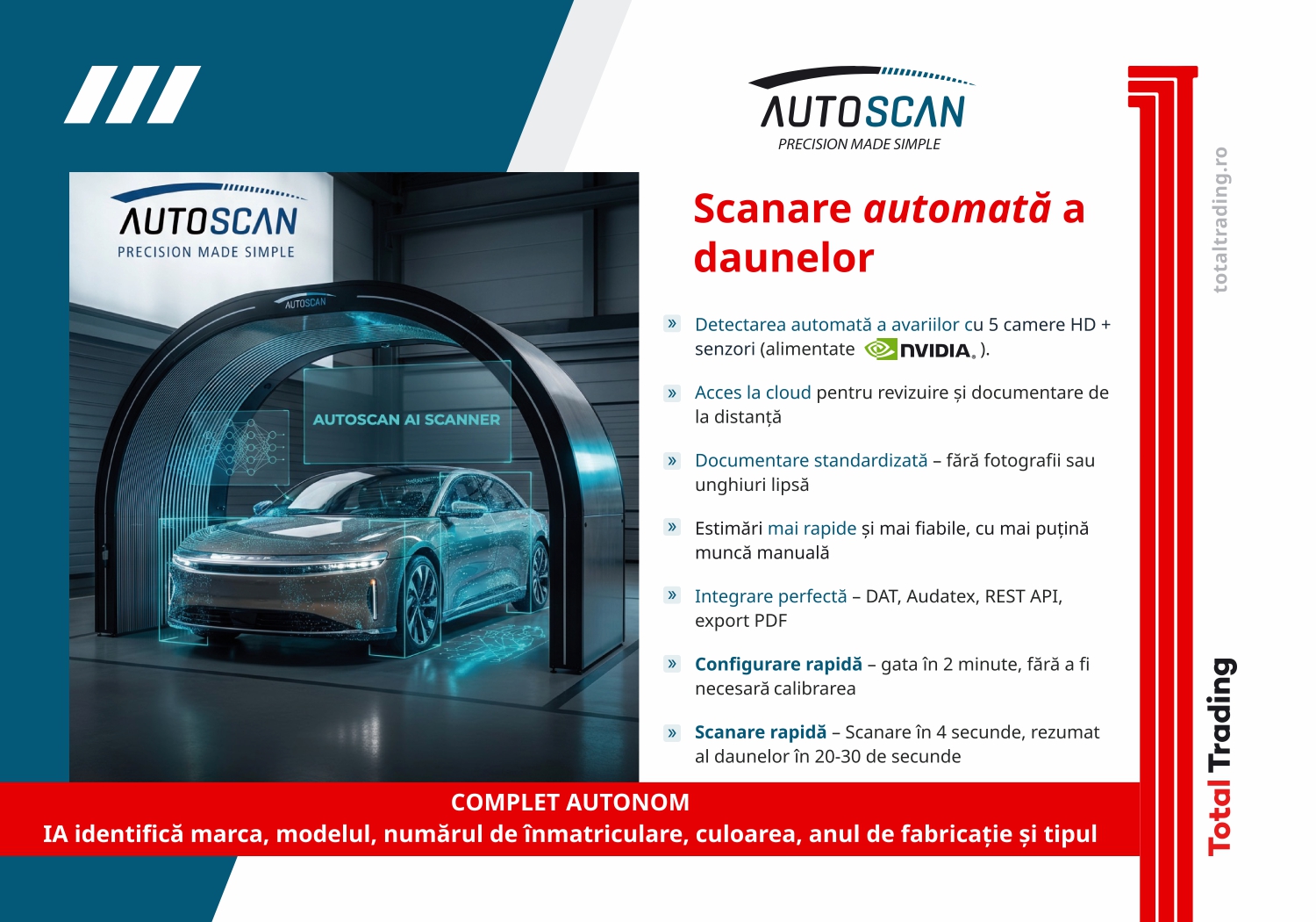 TotalTrading la Salonul Auto București 2026 - Scanarea inteligentă a caroseriei, în prim-plan la standul TotalTrading de la SAB 2026